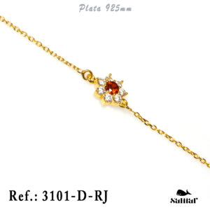 Pulseras Plata 3101-D-RJ