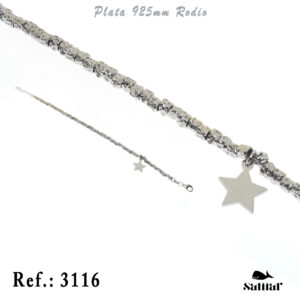 Pulseras Plata 3116