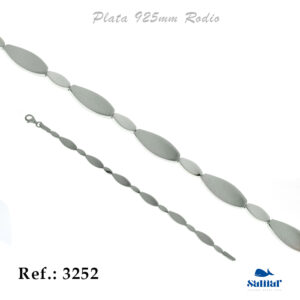 Pulsera Plata Rodio 3252